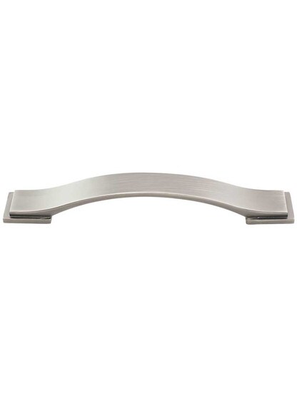 Mirada Strap Cabinet Pull - 5 inch Center-to-Center in Satin Nickel.